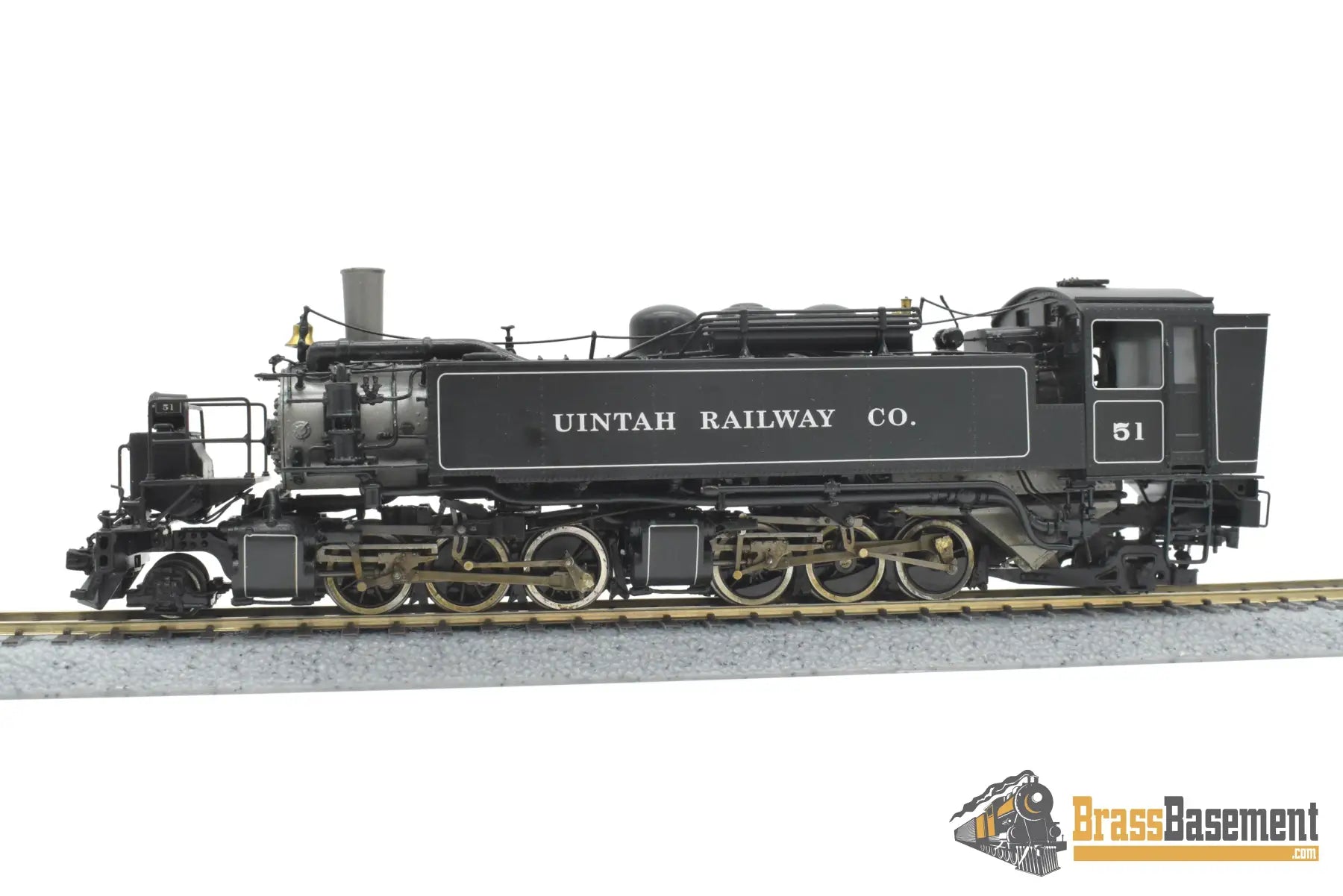 HOn3 Brass - PSC 17746-1 United Uintah Railroad 2-6-6-2T #51 F/P - Mint L/N Steam