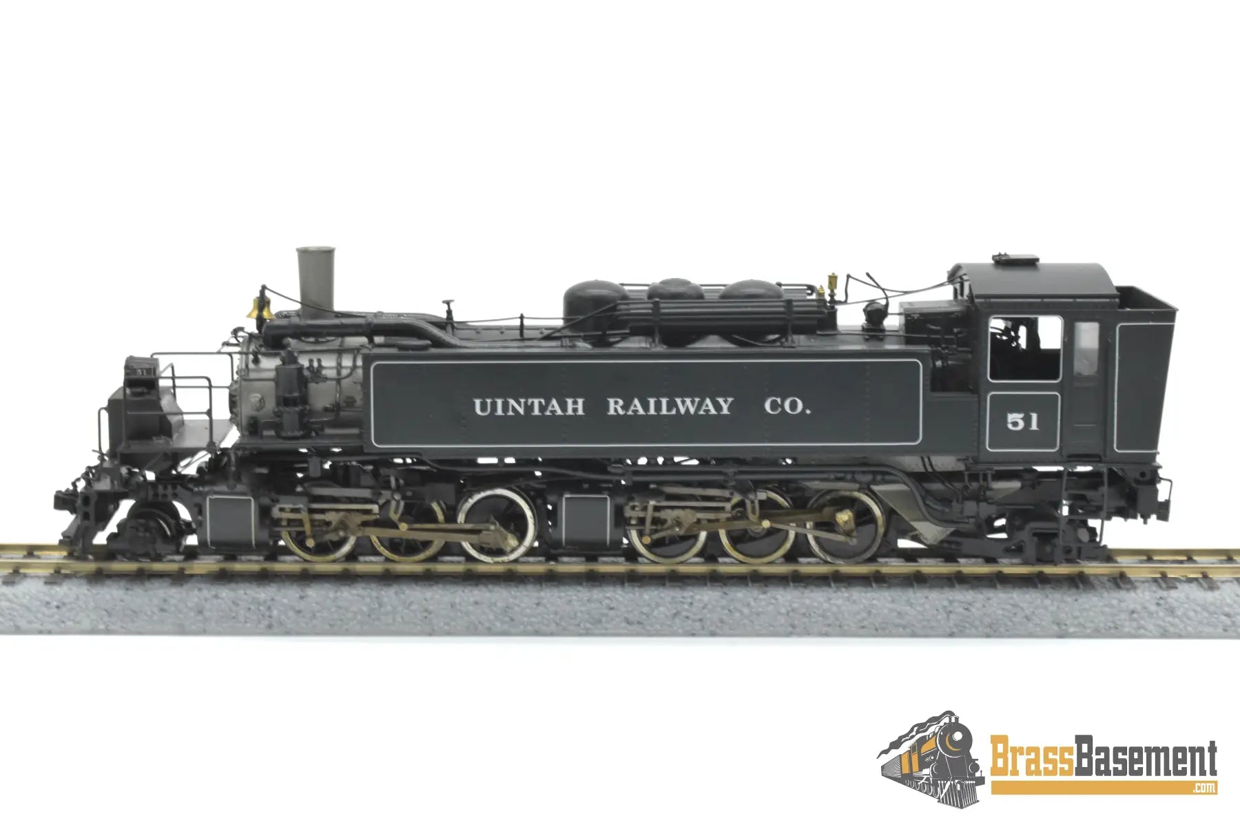 HOn3 Brass - PSC 17746-1 United Uintah Railroad 2-6-6-2T #51 F/P - Mint L/N Steam