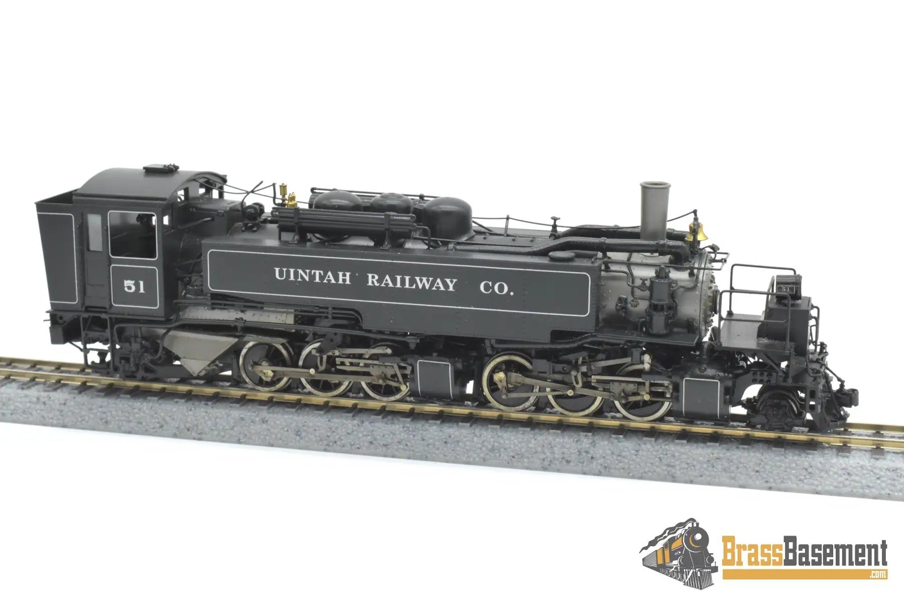 HOn3 Brass - PSC 17746-1 United Uintah Railroad 2-6-6-2T #51 F/P - Mint L/N Steam