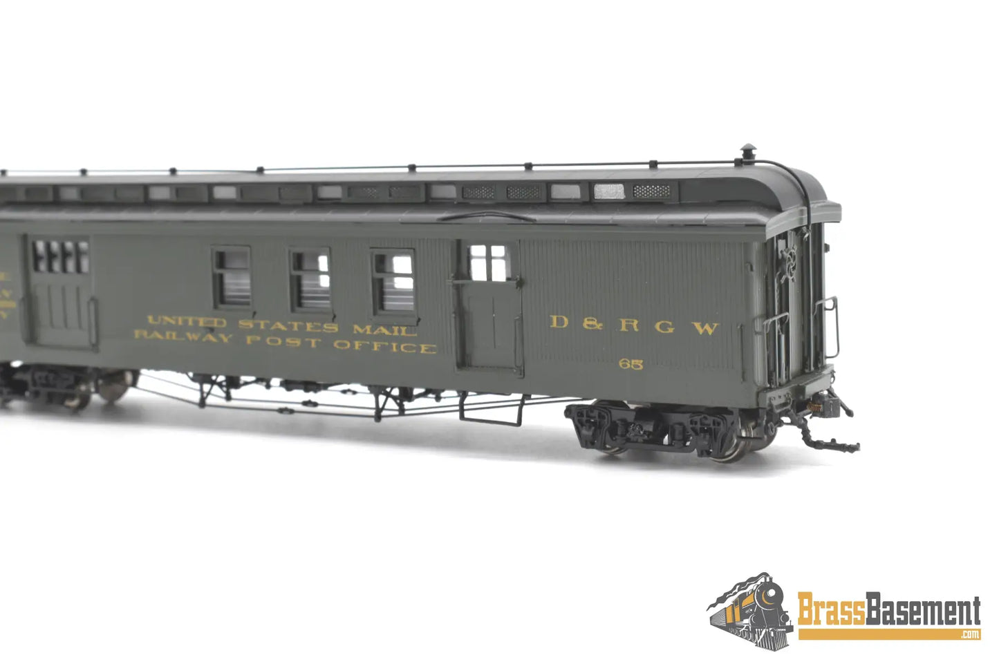 Hon3 Brass - Psc 17858 - 1 Drgw Rio Grande Long R.p.o #65 Green 2005 Run Passenger