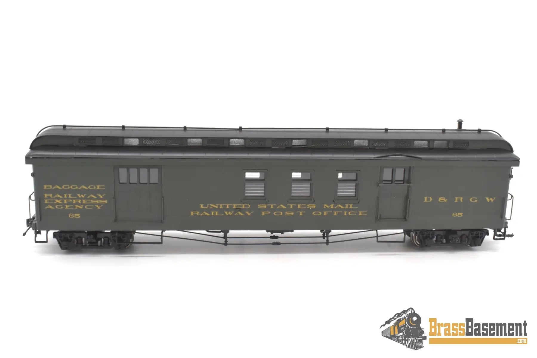 Hon3 Brass - Psc 17858 - 1 Drgw Rio Grande Long R.p.o #65 Green 2005 Run Passenger
