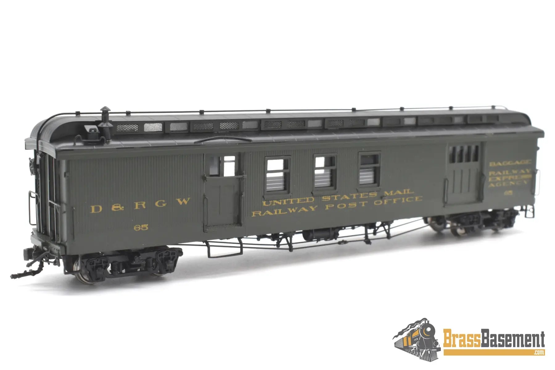 Hon3 Brass - Psc 17858 - 1 Drgw Rio Grande Long R.p.o #65 Green 2005 Run Passenger