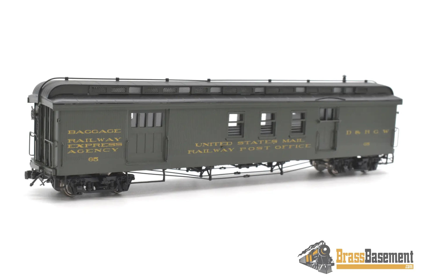Hon3 Brass - Psc 17858 - 1 Drgw Rio Grande Long R.p.o #65 Green 2005 Run Passenger
