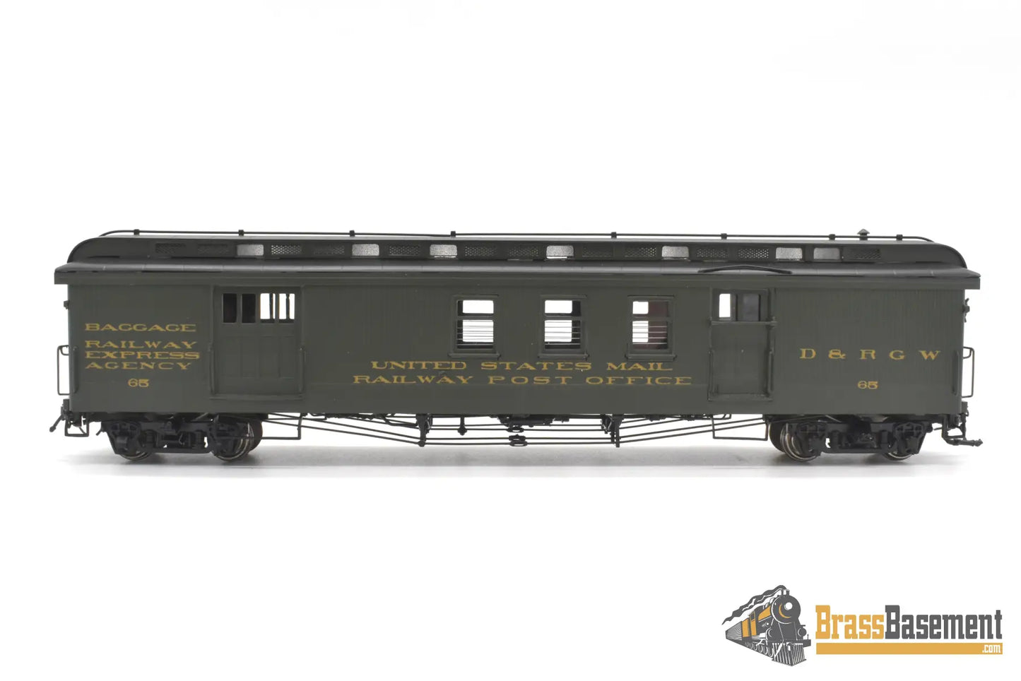 Hon3 Brass - Psc 17858 - 1 Drgw Rio Grande Long R.p.o #65 Green 2005 Run Passenger