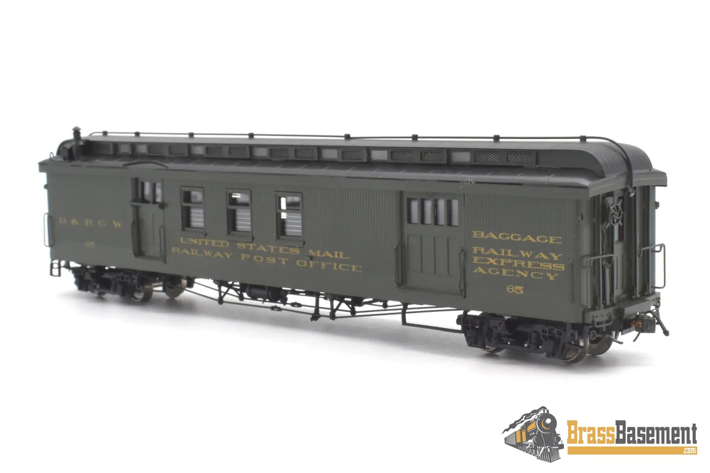 Hon3 Brass - Psc 17858 - 1 Drgw Rio Grande Long R.p.o #65 Green 2005 Run Passenger
