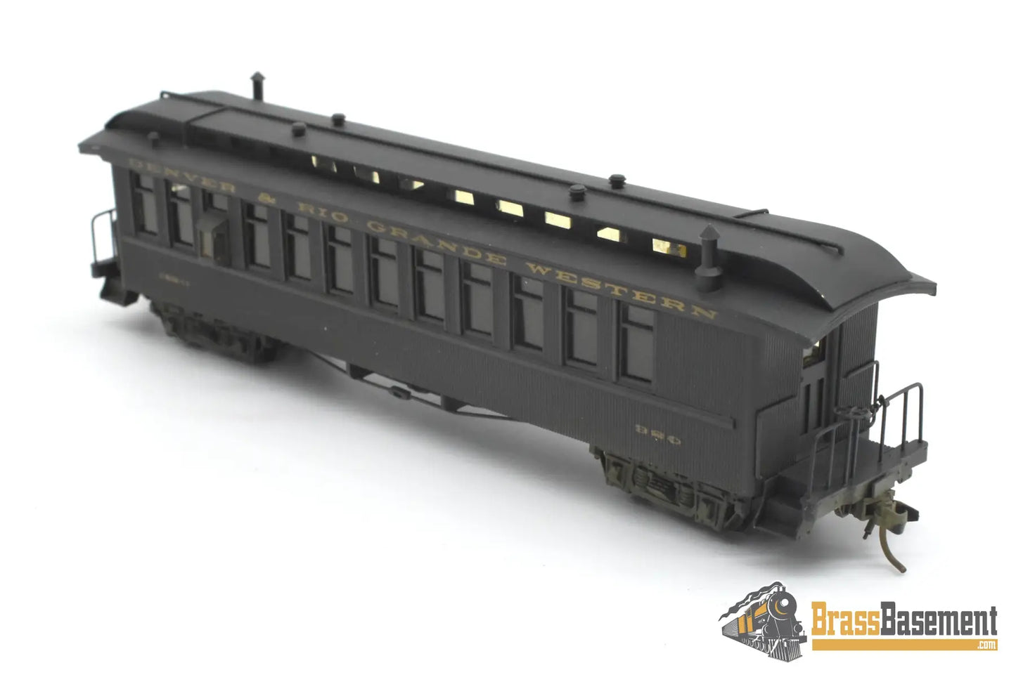 HOn3 Brass - Soho 0909 DRGW Rio Grande #320 Coach w/ Bay Windows - Painted Passenger