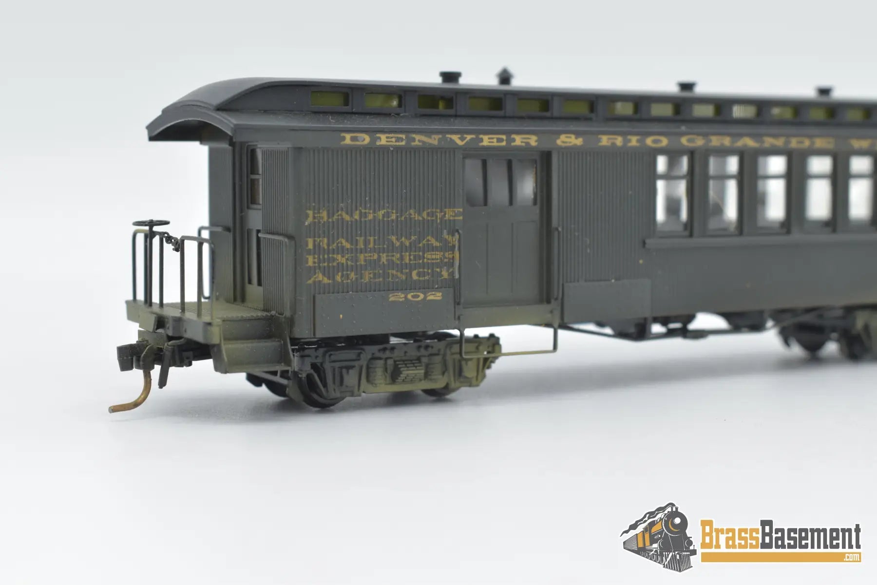 Hon3 Brass - Soho D&Rgw Rio Grande #202 Combine Custom Paint Passenger