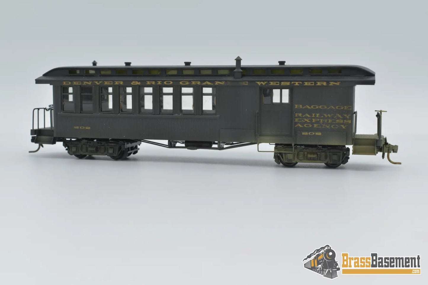 Hon3 Brass - Soho D&Rgw Rio Grande #202 Combine Custom Paint Passenger