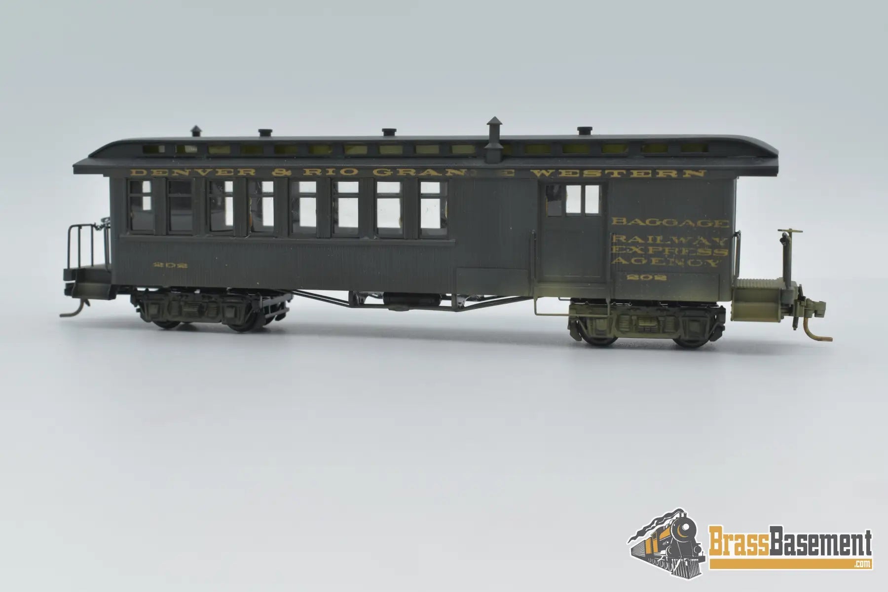 Hon3 Brass - Soho D&Rgw Rio Grande #202 Combine Custom Paint Passenger