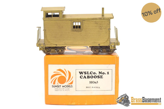 Hon3 Brass - Sunset Models Wslc Westside Lumber Co. Caboose #1 1978 Lhee Do