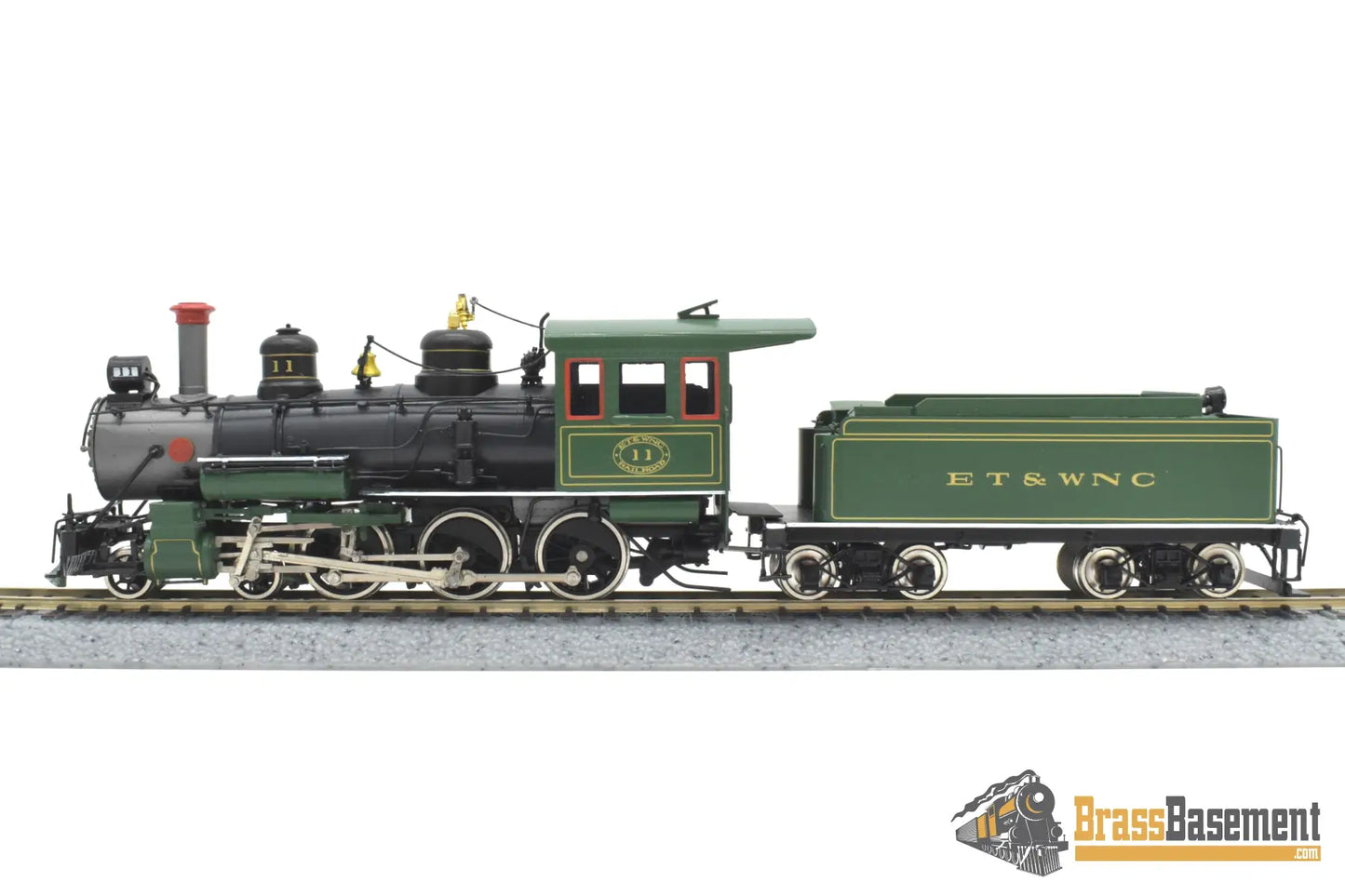 HOn3 Brass - Train & Trooper ET&WNC Tweetsie 4-6-0 #11 - 30’s - F/P East Tennessee & Western North Carolina Steam