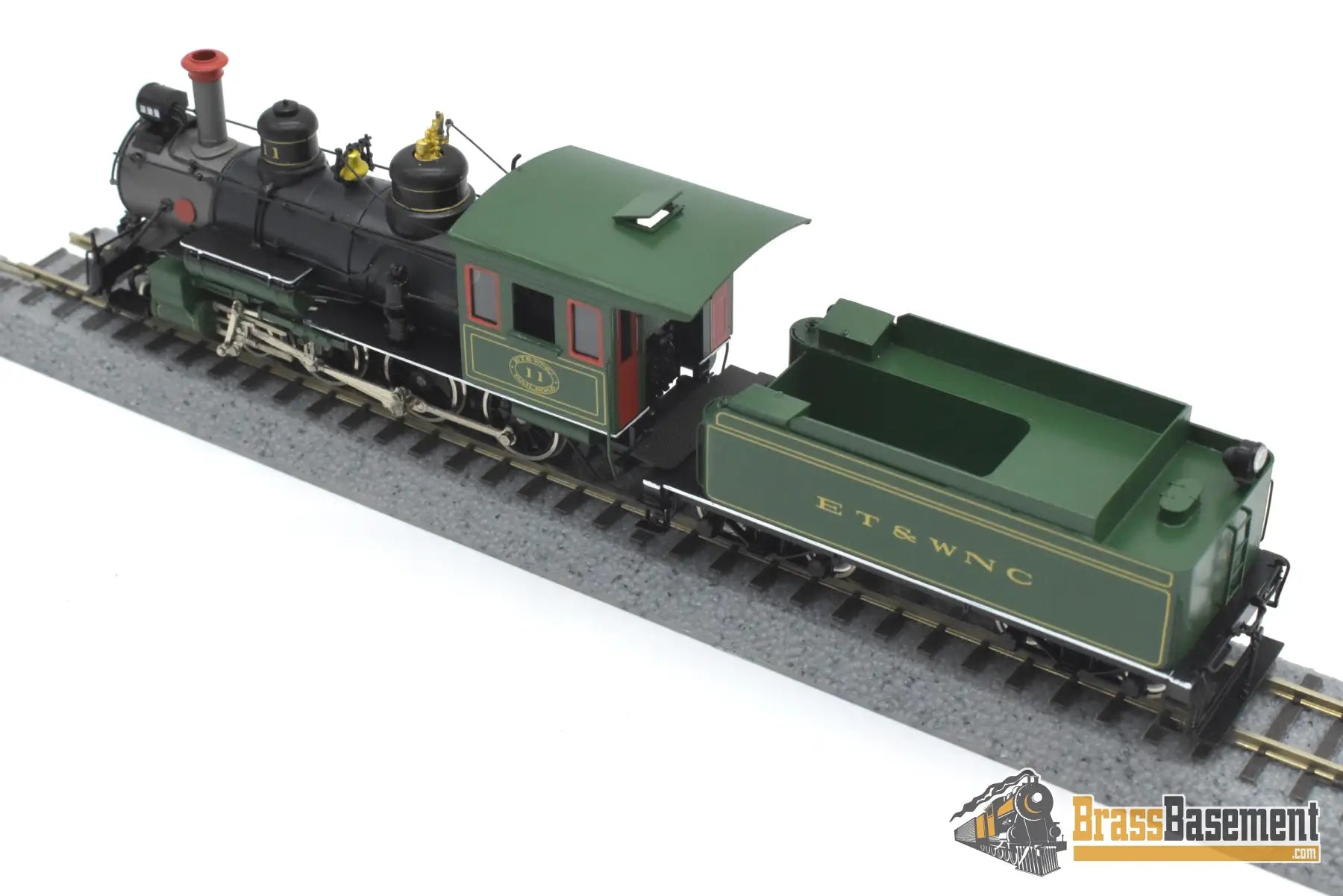 HOn3 Brass - Train & Trooper ET&WNC Tweetsie 4-6-0 #11 - 30’s - F/P East Tennessee & Western North Carolina Steam