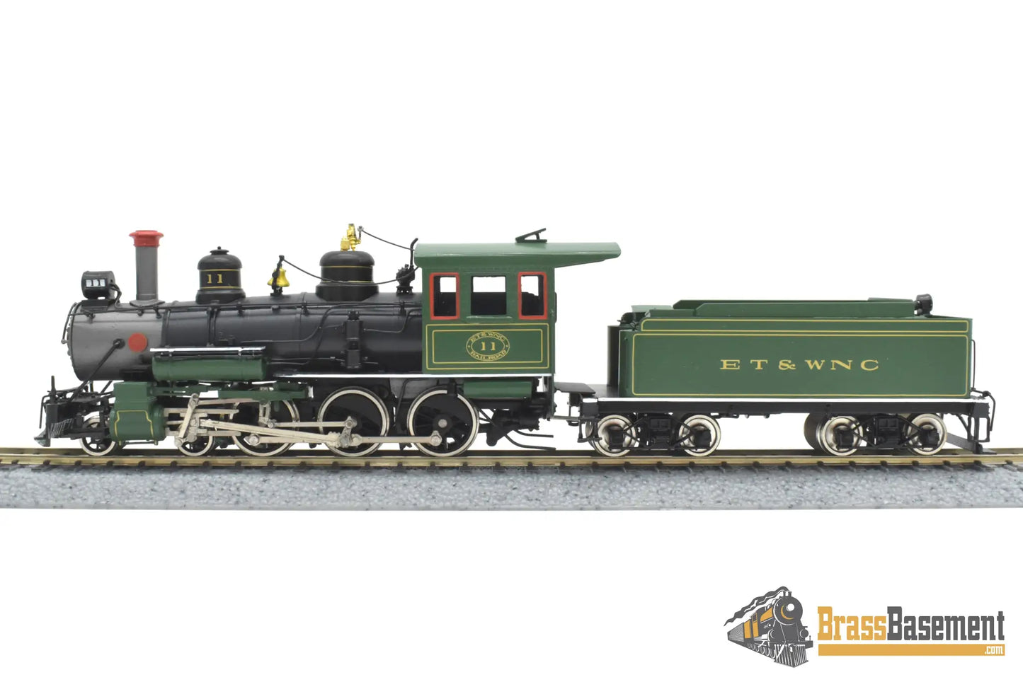 HOn3 Brass - Train & Trooper ET&WNC Tweetsie 4-6-0 #11 - 30’s - F/P East Tennessee & Western North Carolina Steam