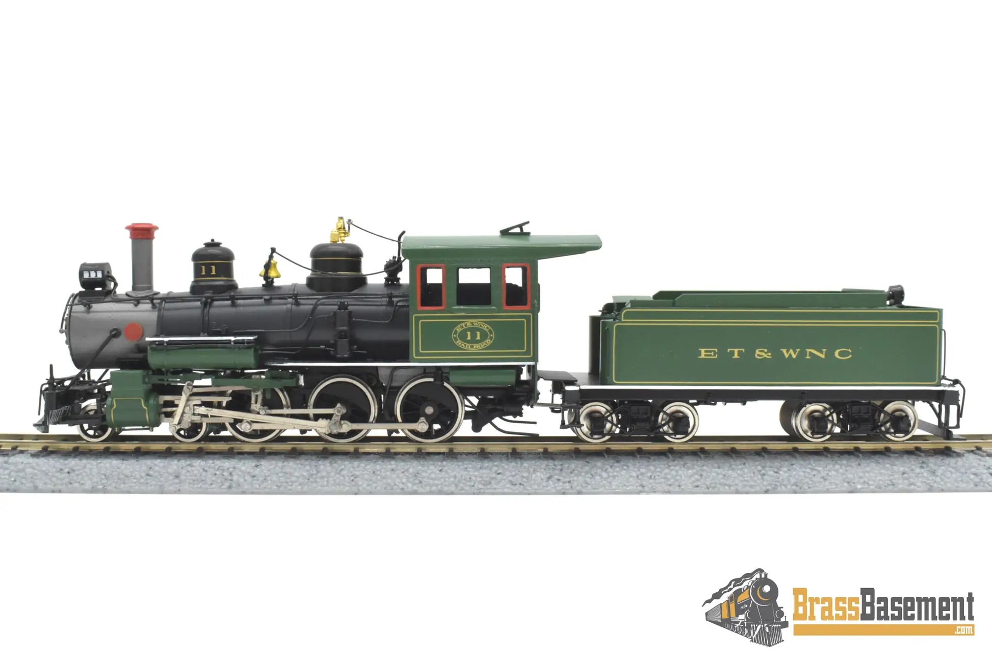 HOn3 Brass - Train & Trooper ET&WNC Tweetsie 4-6-0 #11 - 30’s - F/P East Tennessee & Western North Carolina Steam