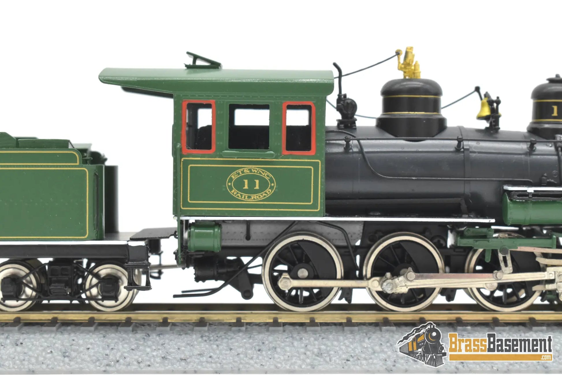 HOn3 Brass - Train & Trooper ET&WNC Tweetsie 4-6-0 #11 - 30’s - F/P East Tennessee & Western North Carolina Steam