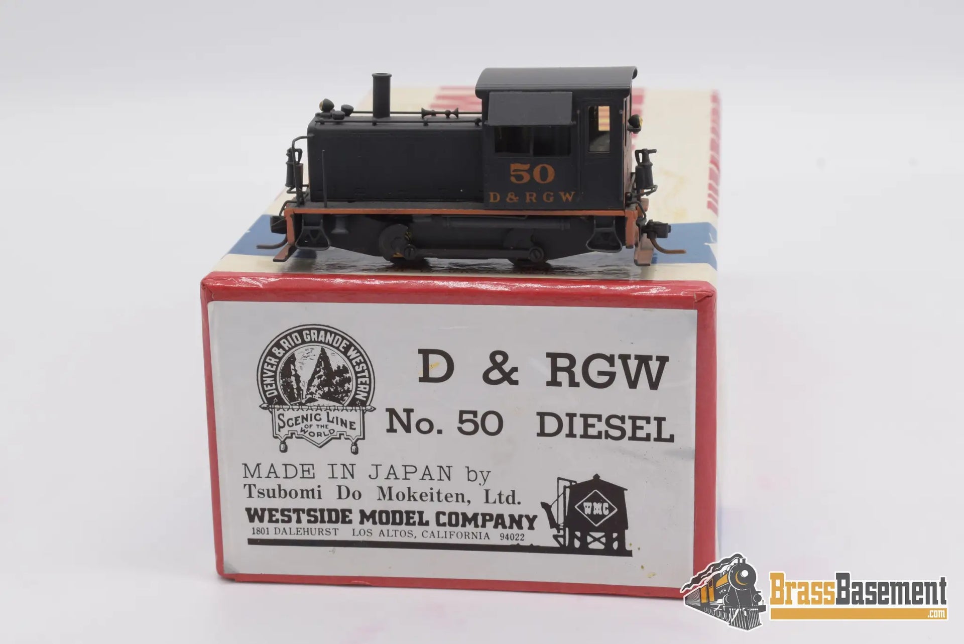 HOn3 Brass - Westside D&RGW Rio Grande #50 Diesel - Nice Paint
