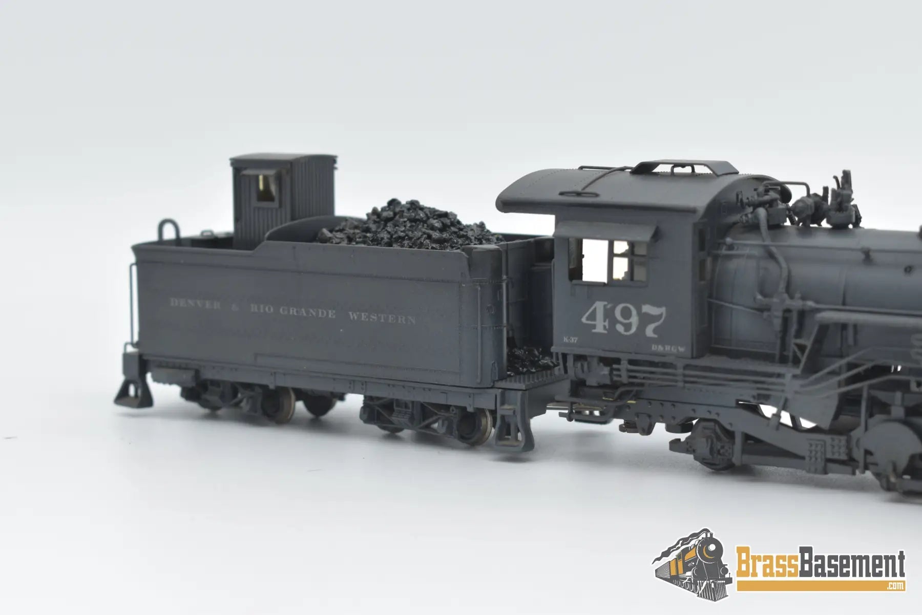 Hon3 Brass - Westside Drgw Rio Grande K - 37 Mikado #497 Nice Custom Paint Steam