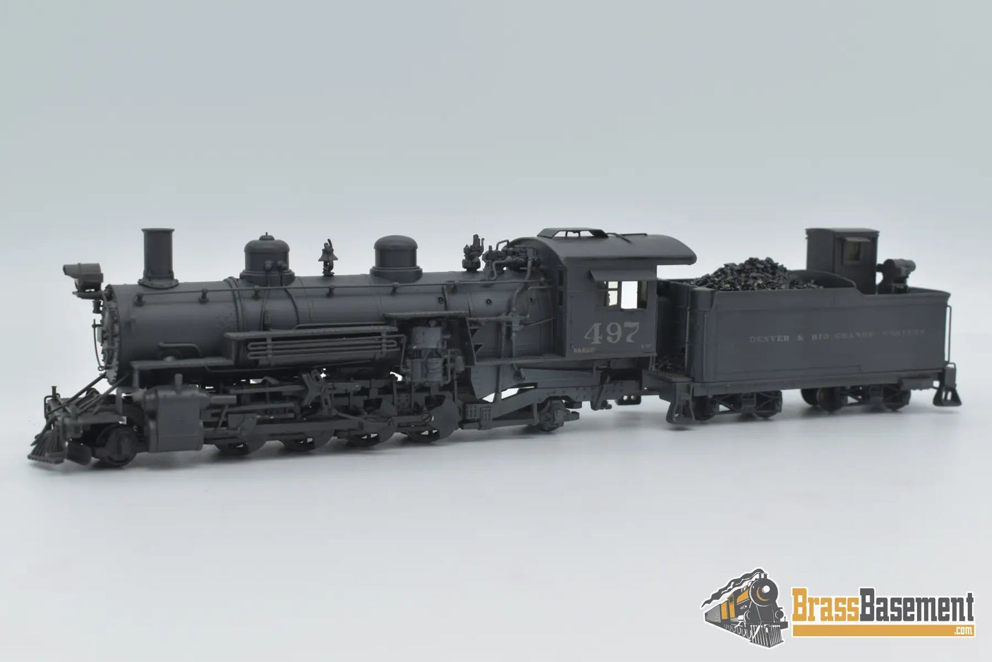 HOn3 Brass - Westside DRGW Rio Grande K-37 Mikado #497