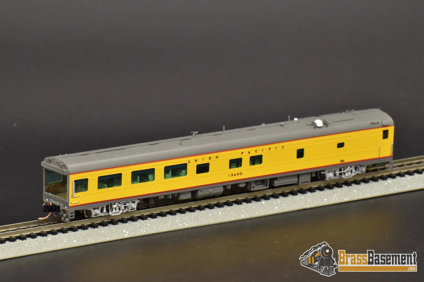 N Brass - Omi 28025.1 Union Pacific ’Idaho’ Inspection/Business Car With Interior Passenger