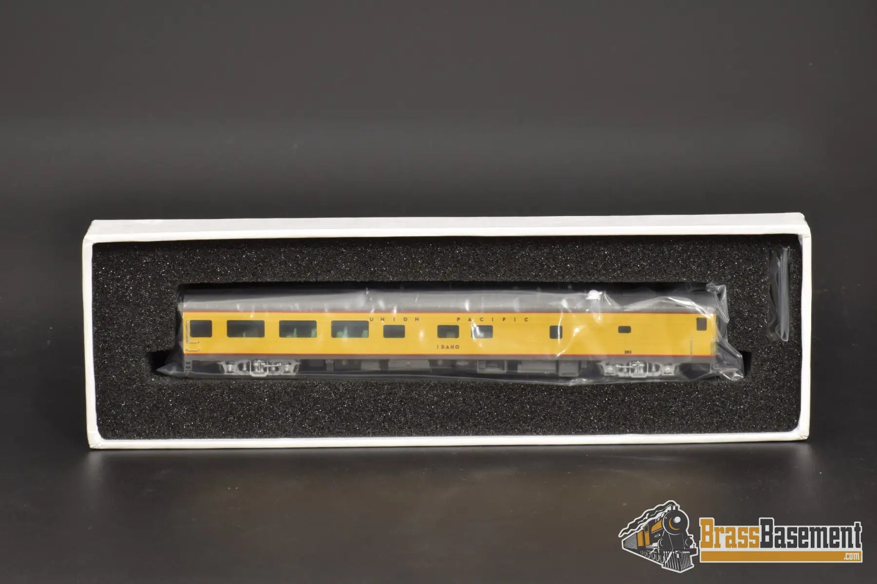 N Brass - Omi 28025.1 Union Pacific ’Idaho’ Inspection/Business Car With Interior Passenger