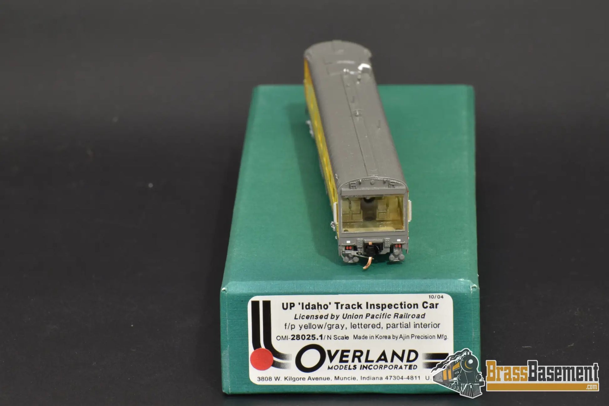 N Brass - Omi 28025.1 Union Pacific ’Idaho’ Inspection/Business Car With Interior Passenger