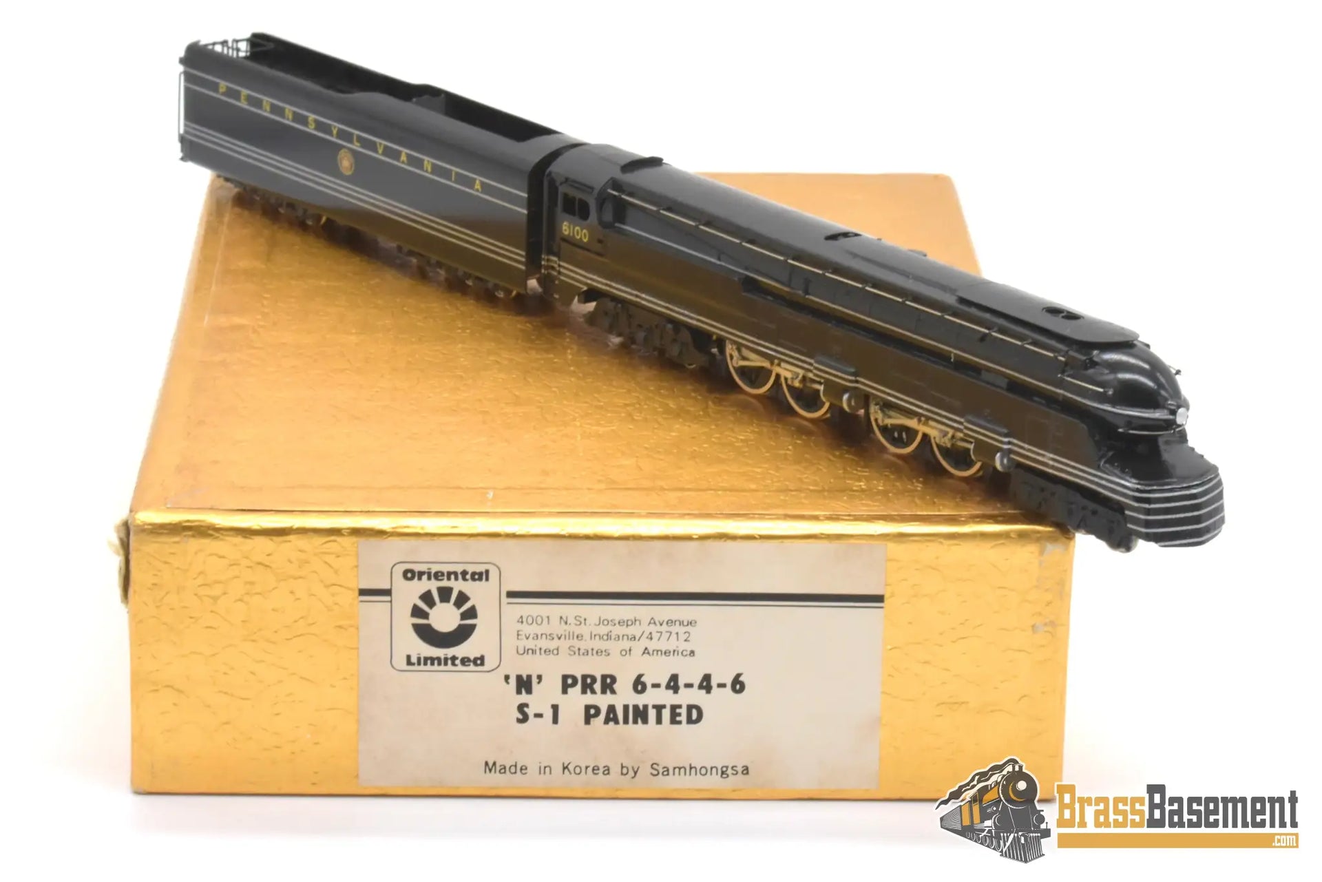 N Brass - Pennsylvania RR S-1 6-4-4-6 #6100 Oriental Limited