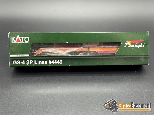 N Scale - Kato 126-0307 - Southern Pacific Lines SPL GS-4 4-8-4 #4449 - MINT Steam