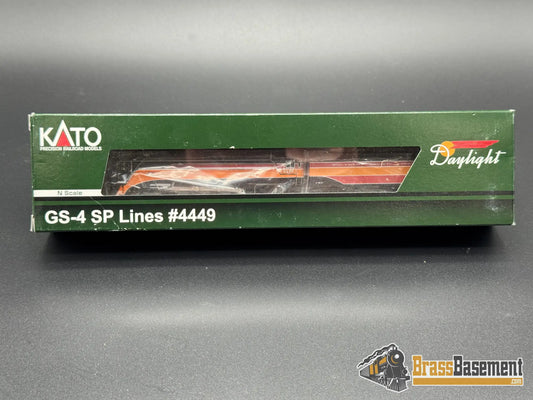 N Scale - Kato 126-0307 - Southern Pacific Lines SPL GS-4 4-8-4 #4449 - MINT Steam
