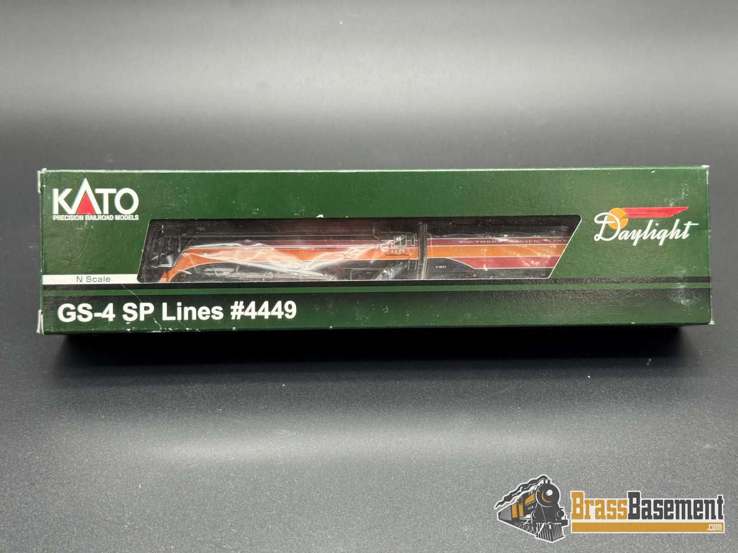 N Scale - Kato 126-0307 - Southern Pacific Lines SPL GS-4 4-8-4 #4449 - MINT Steam