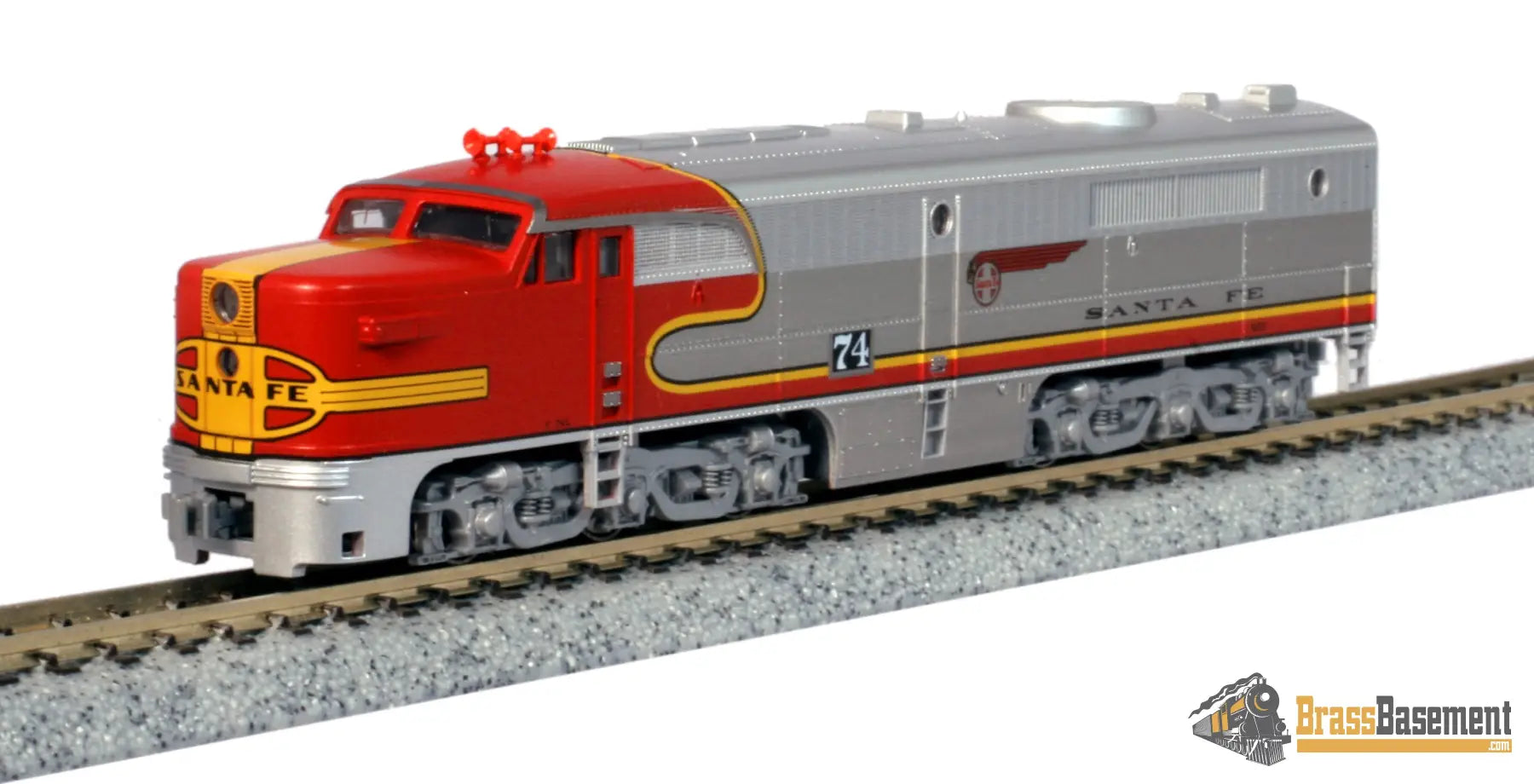 N Scale - Kato PA-1 & PB-1 Set ATSF Warbonnet PA #74L + PB #70A N Scale Locomotive Set