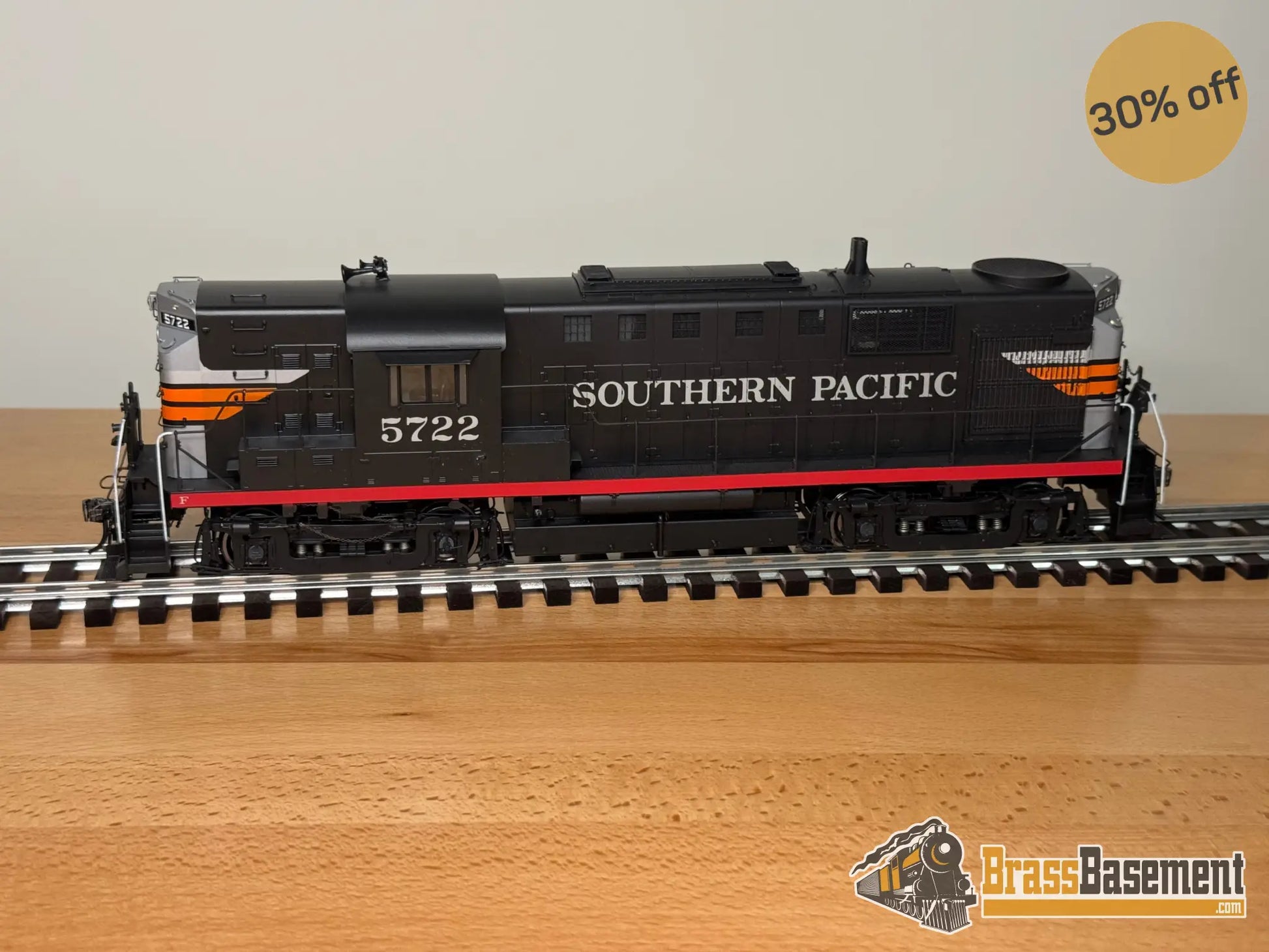 O Brass - Car & Locomotive Works Alco Rs-11 Southern Pacific Black Widow Dcc Sound Passenger