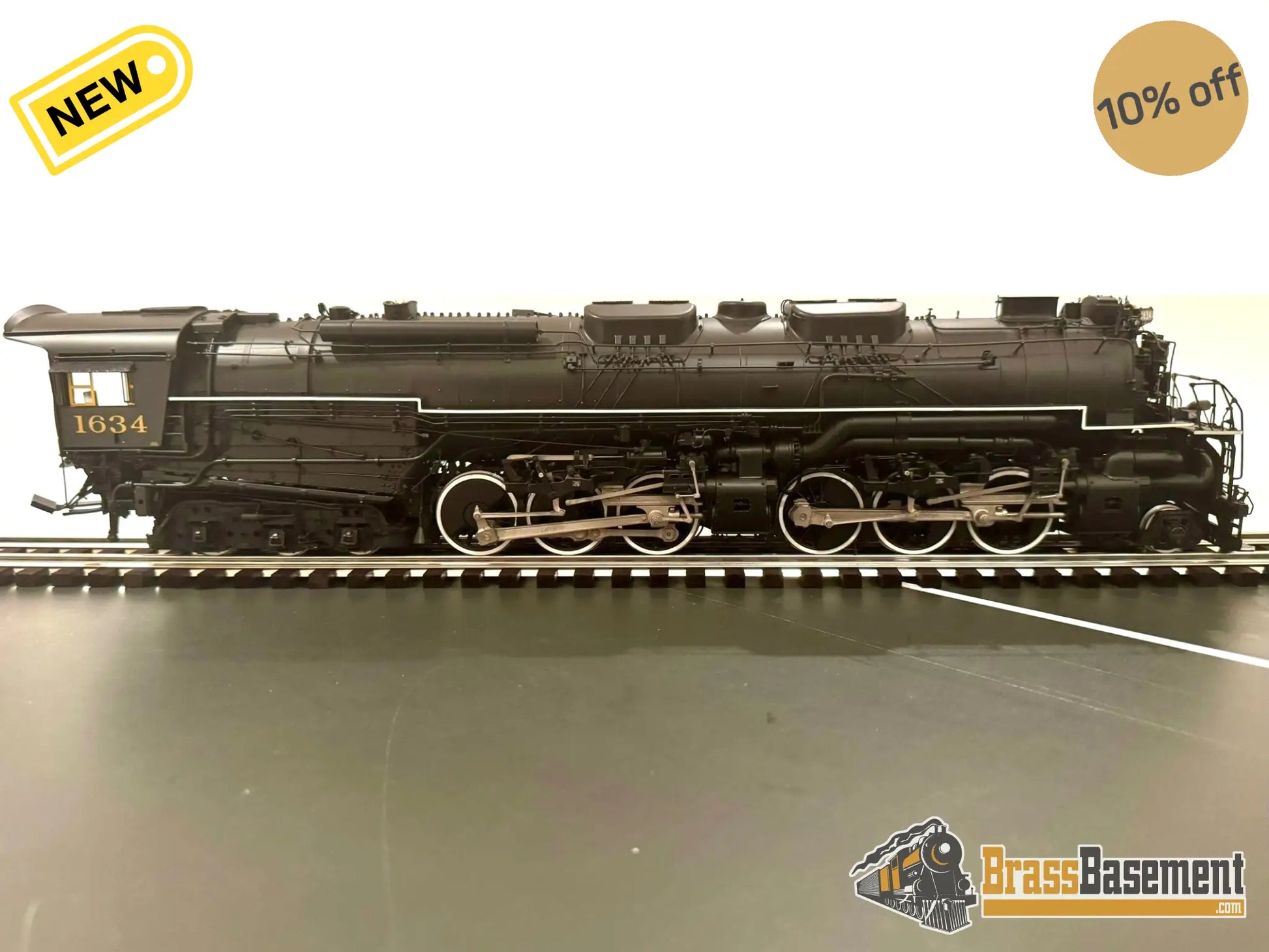O Scale Brass - Kohs Chesapeake & Ohio C&O H-8 ’Allegheny’ 2-6-6-6 #1634 Lima Superpower Mint Diesel