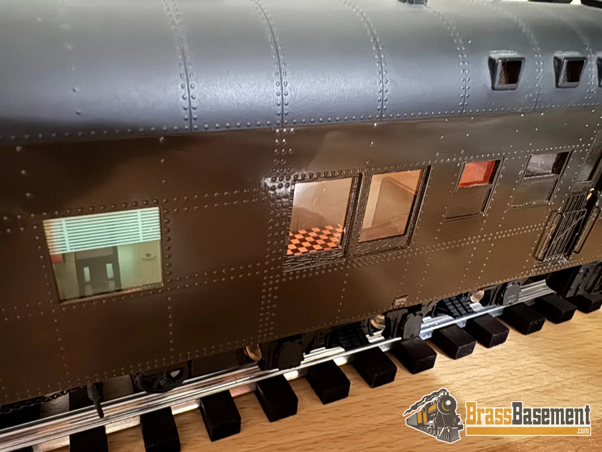 O Brass - Omi 2 Rail Ferdinand Magellan Presidential Car Museum Era W/ Lights & Interior Pullman