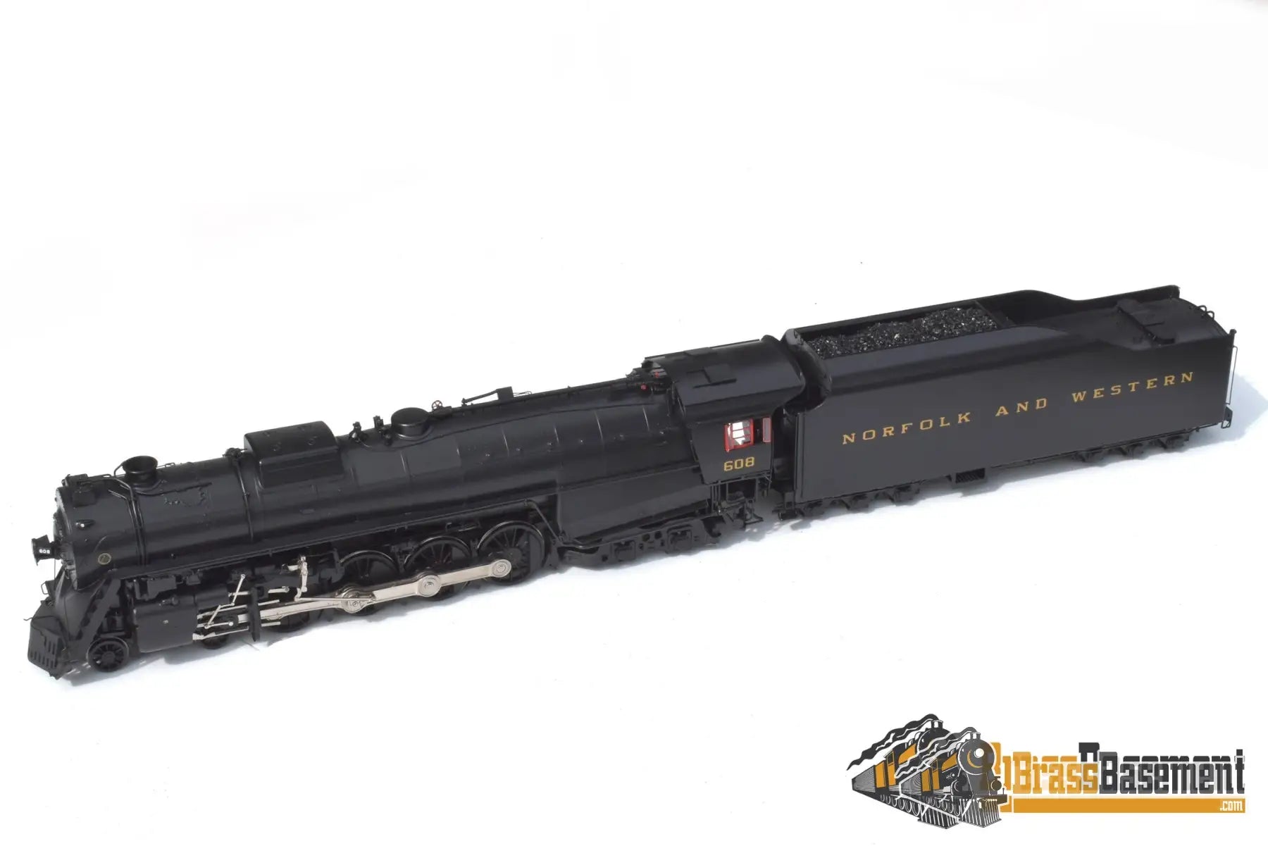 O Brass - Omi 0926.1 N&W Norfolk & Western J - 1 Class 4 - 8 - 4 #608 Factory Painted Unstreamlined