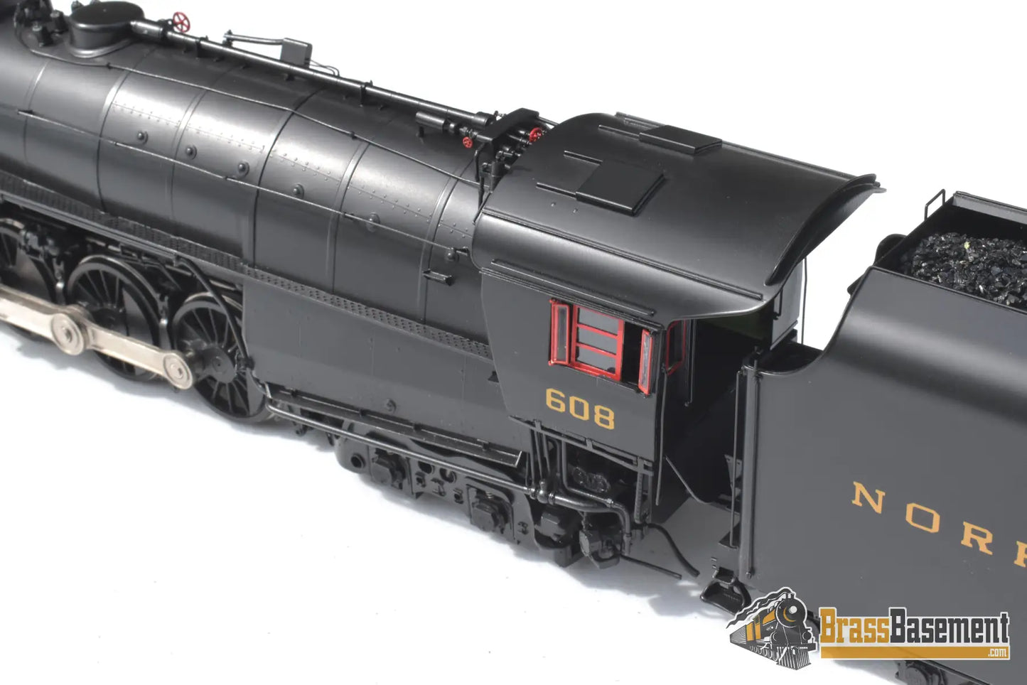 O Brass - Omi 0926.1 N&W Norfolk & Western J - 1 Class 4 - 8 - 4 #608 Factory Painted Unstreamlined