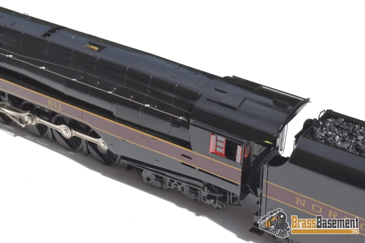 O Brass - Omi 0928.1 N&W Norfolk & Western J Class 4 - 8 - 4 #611 Factory Painted Pristine Steam