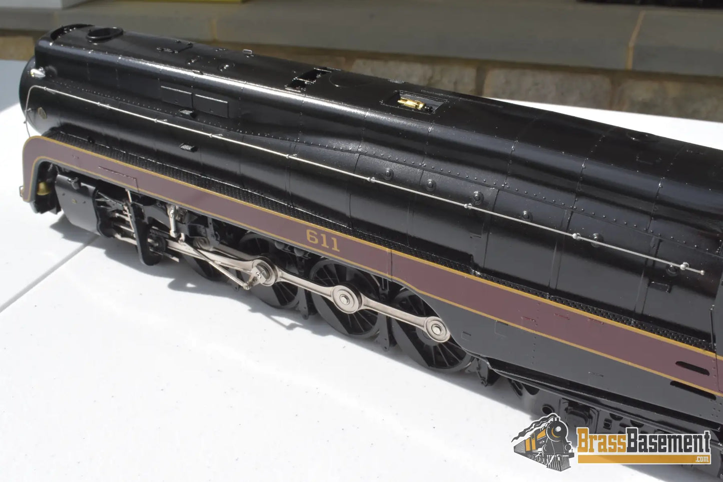 O Brass - Omi 0928.1 N&W Norfolk & Western J Class 4 - 8 - 4 #611 Factory Painted Pristine Steam