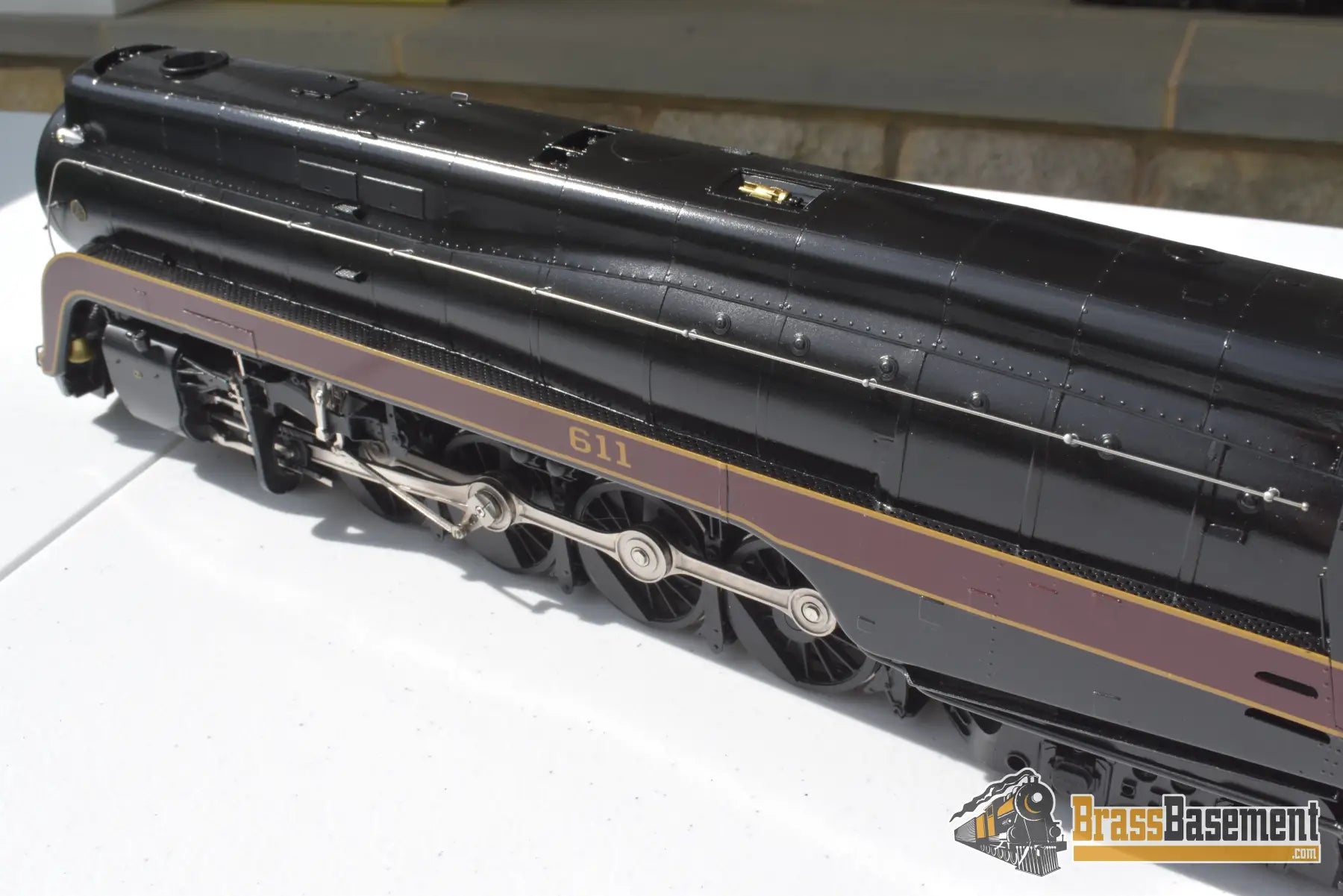 O Brass - Omi 0928.1 N&W Norfolk & Western J Class 4 - 8 - 4 #611 Factory Painted Pristine Steam