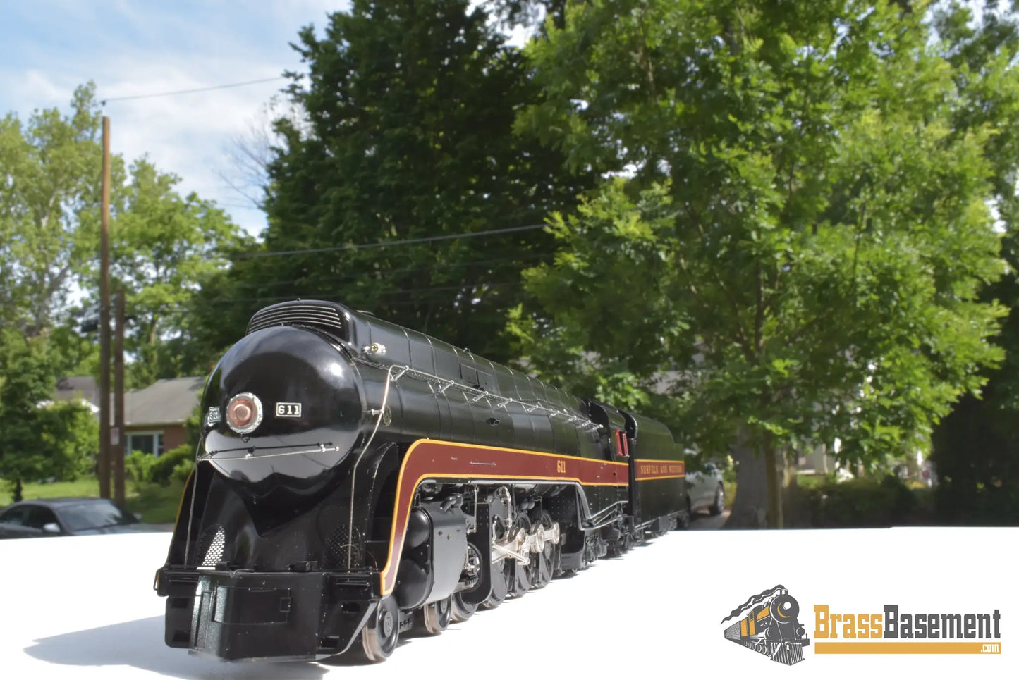 O Brass - Omi 0928.1 N&W Norfolk & Western J Class 4 - 8 - 4 #611 Factory Painted Pristine Steam