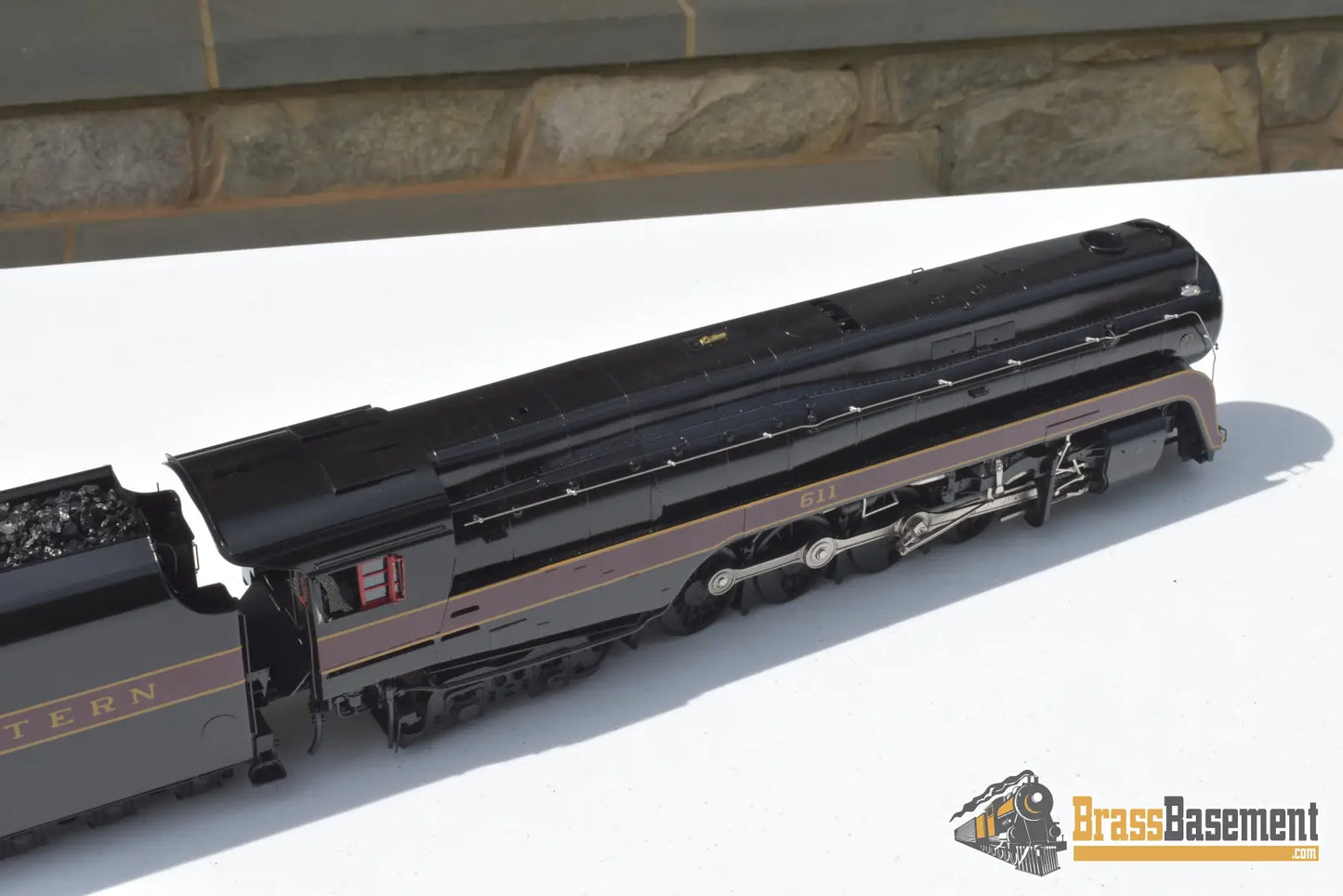 O Brass - Omi 0928.1 N&W Norfolk & Western J Class 4 - 8 - 4 #611 Factory Painted Pristine Steam