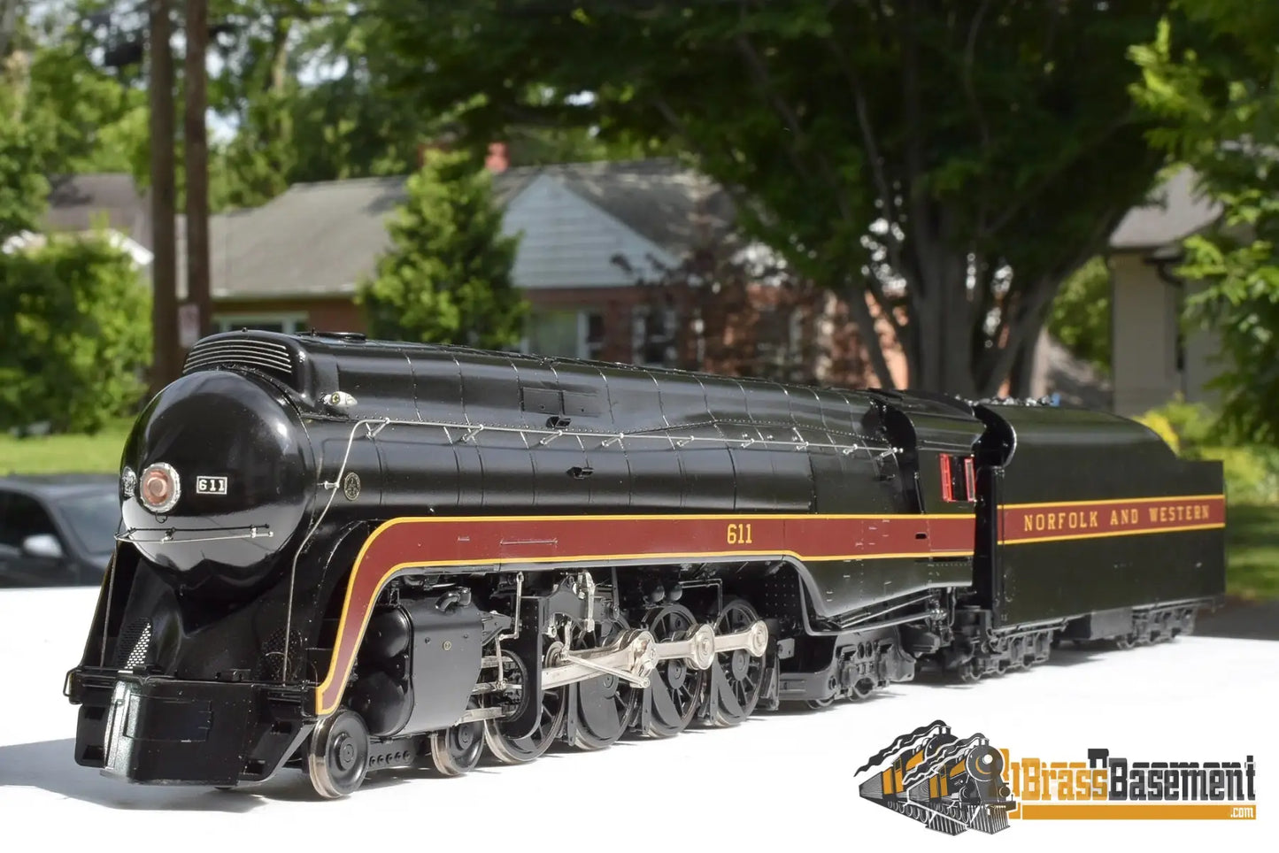 O Brass - Omi 0928.1 N&W Norfolk & Western J Class 4 - 8 - 4 #611 Factory Painted Pristine Steam