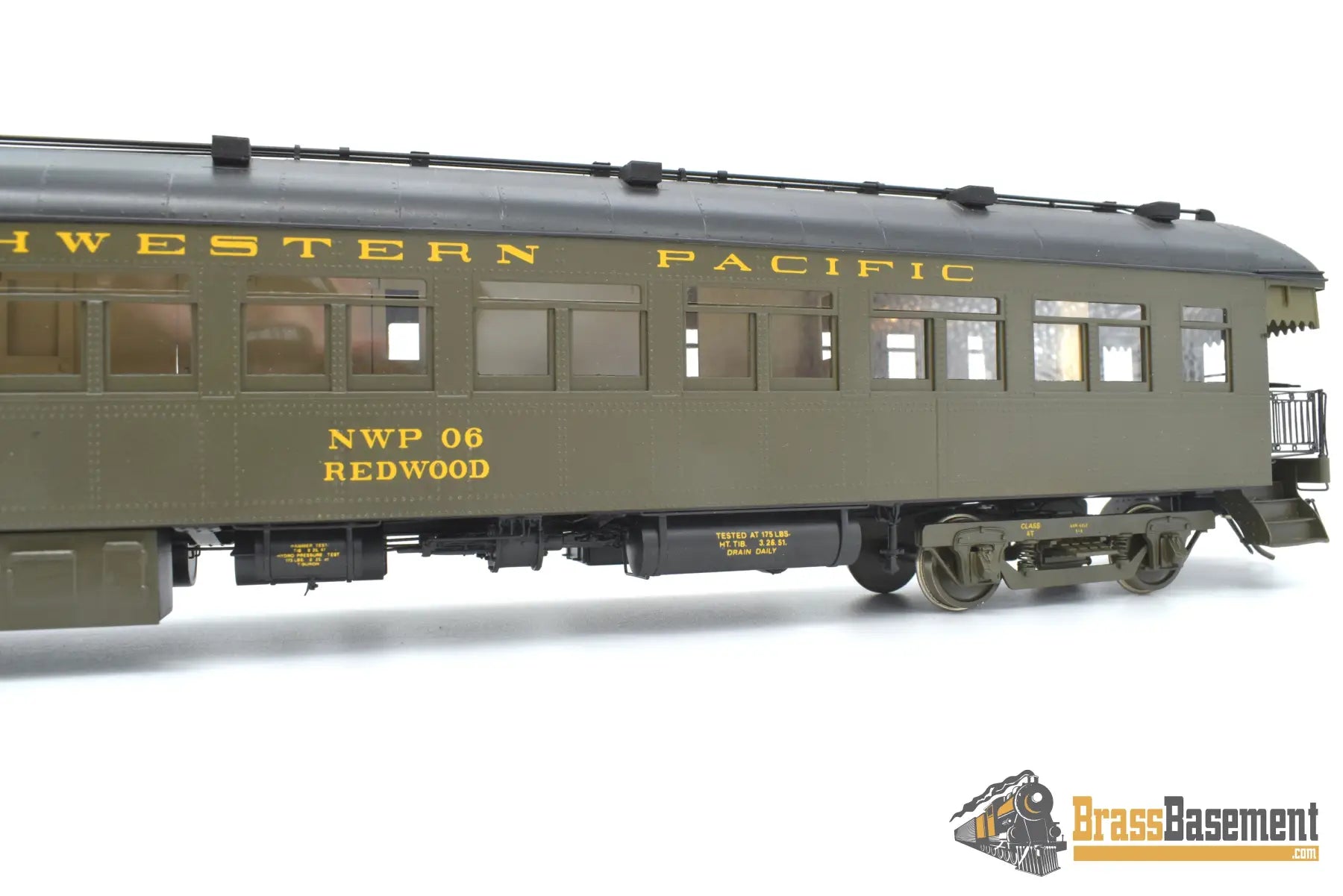 O Brass - Psc 15801 Northwestern Pacific “Redwood” Harriman 60’ Business Car F/P Passenger