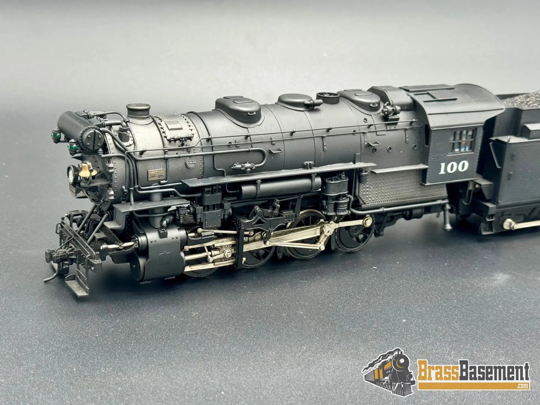 O Brass - US Hobbies Indiana Harbor Belt IHB 0-8-0 3 Cylinder Super Switcher! - Pro Paint Steam