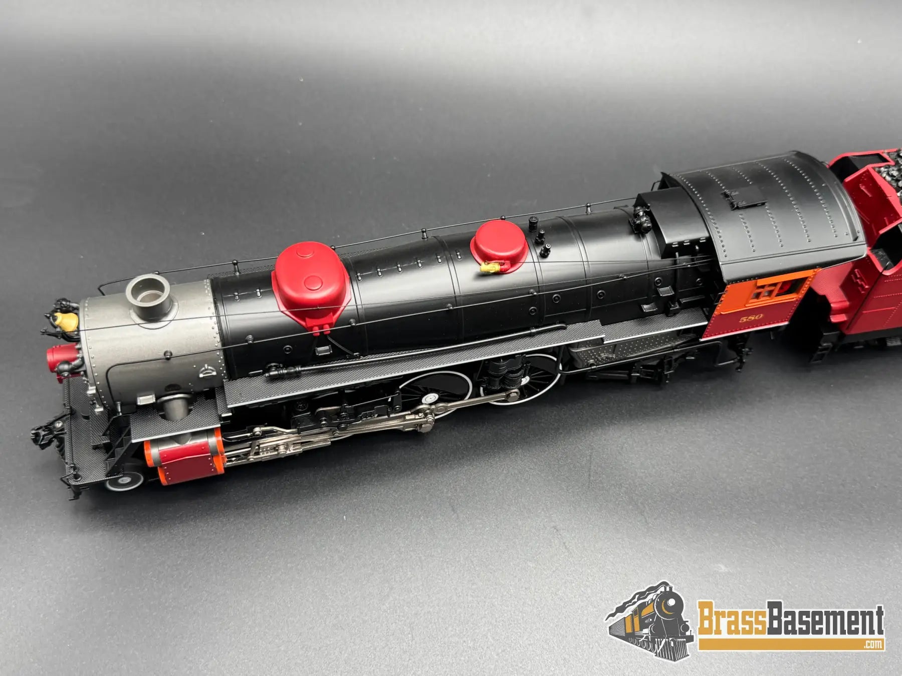 O Gauge - MTH 20-3814-1 3-Rail GM&O 4-6-2 Heavy Pacific Steam #580 w/ PS3 Sound - RED Steam