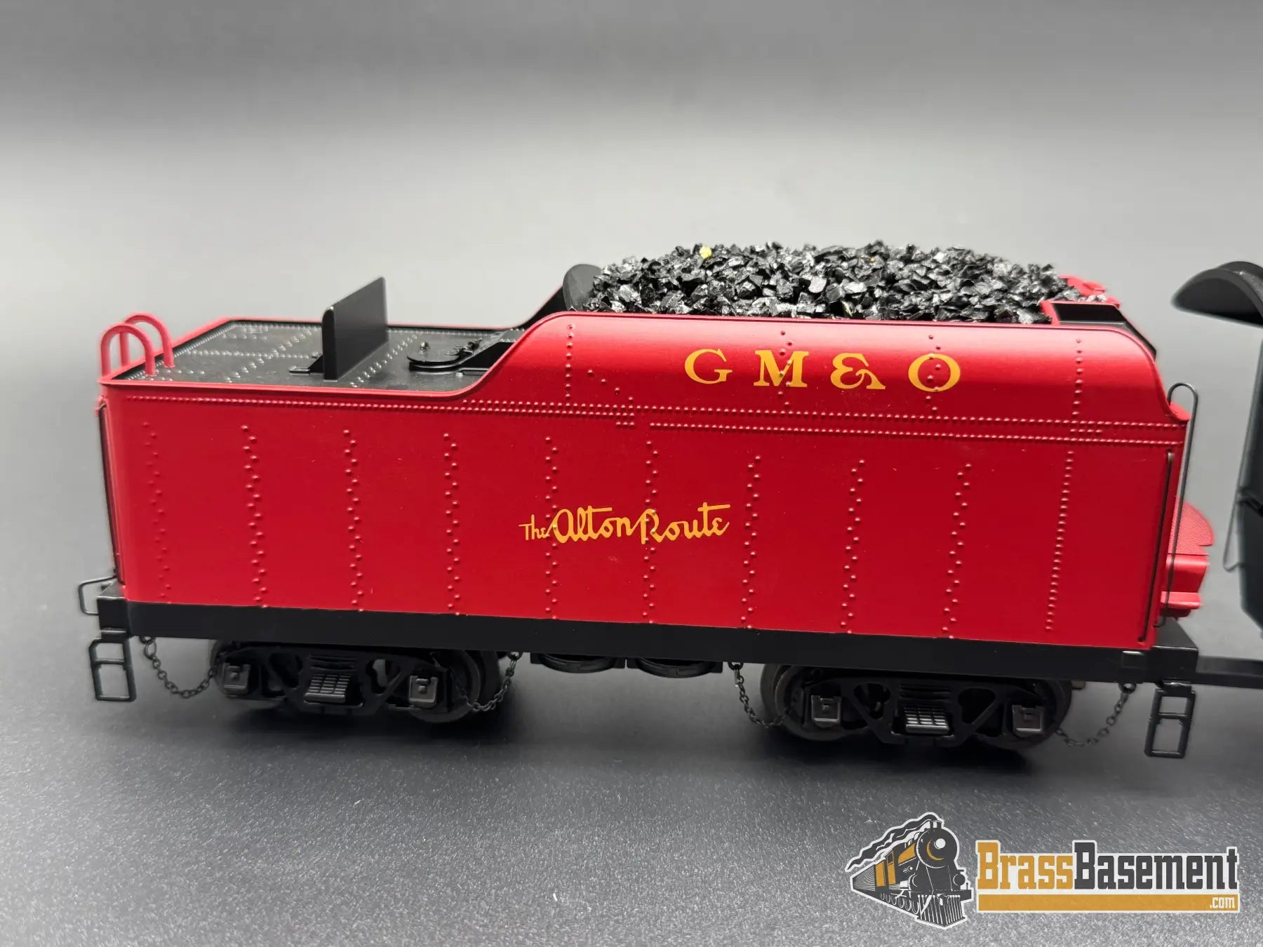 O Gauge - MTH 20-3814-1 3-Rail GM&O 4-6-2 Heavy Pacific Steam #580 w/ PS3 Sound - RED Steam
