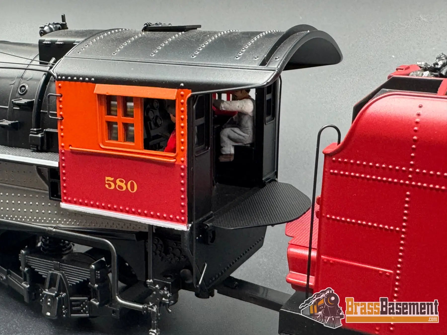 O Gauge - MTH 20-3814-1 3-Rail GM&O 4-6-2 Heavy Pacific Steam #580 w/ PS3 Sound - RED Steam