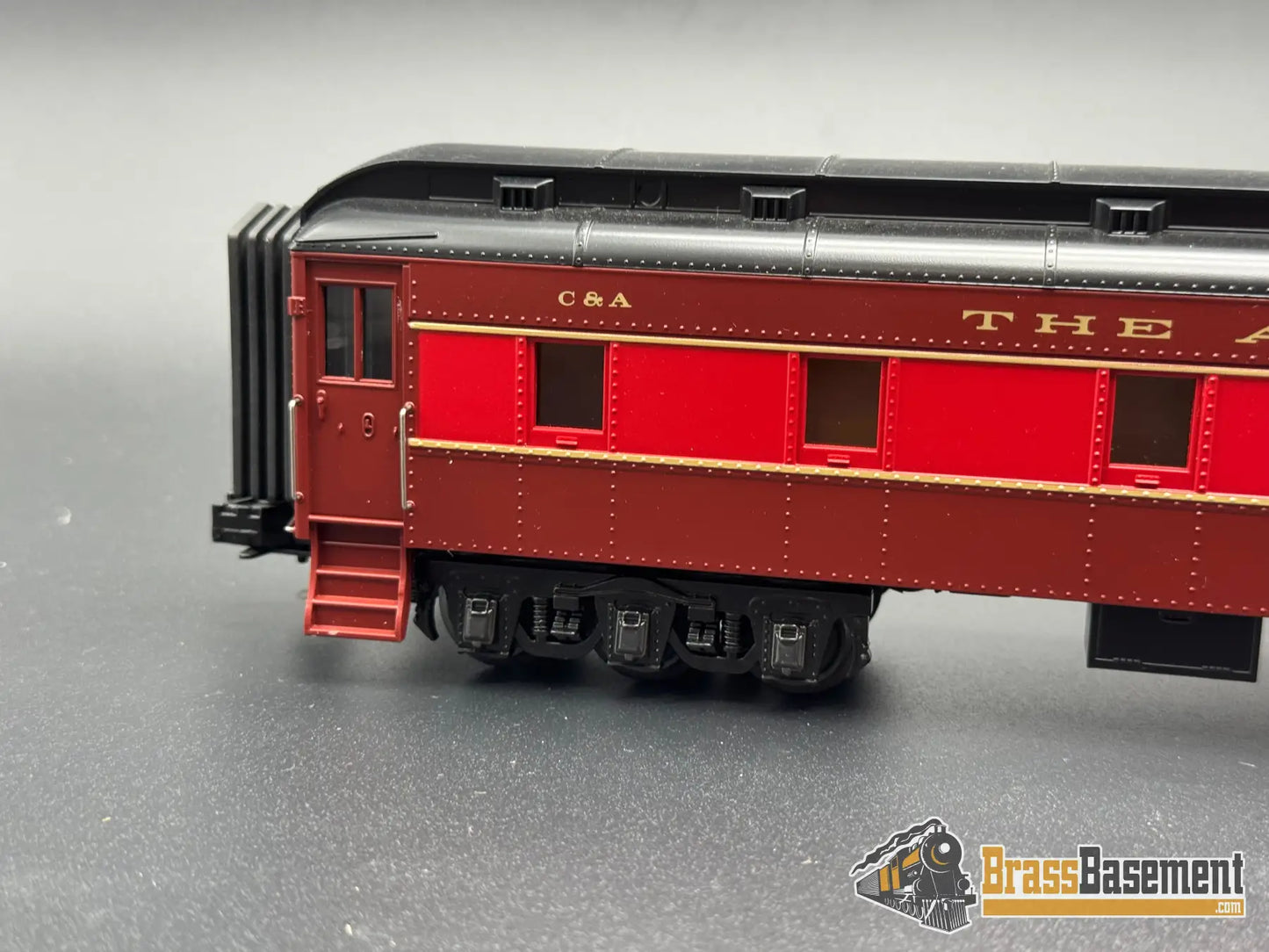 O Gauge - MTH RailKing 30-69267 3-Rail Chicago & Alton Madison Passenger Cars - Mint Steam
