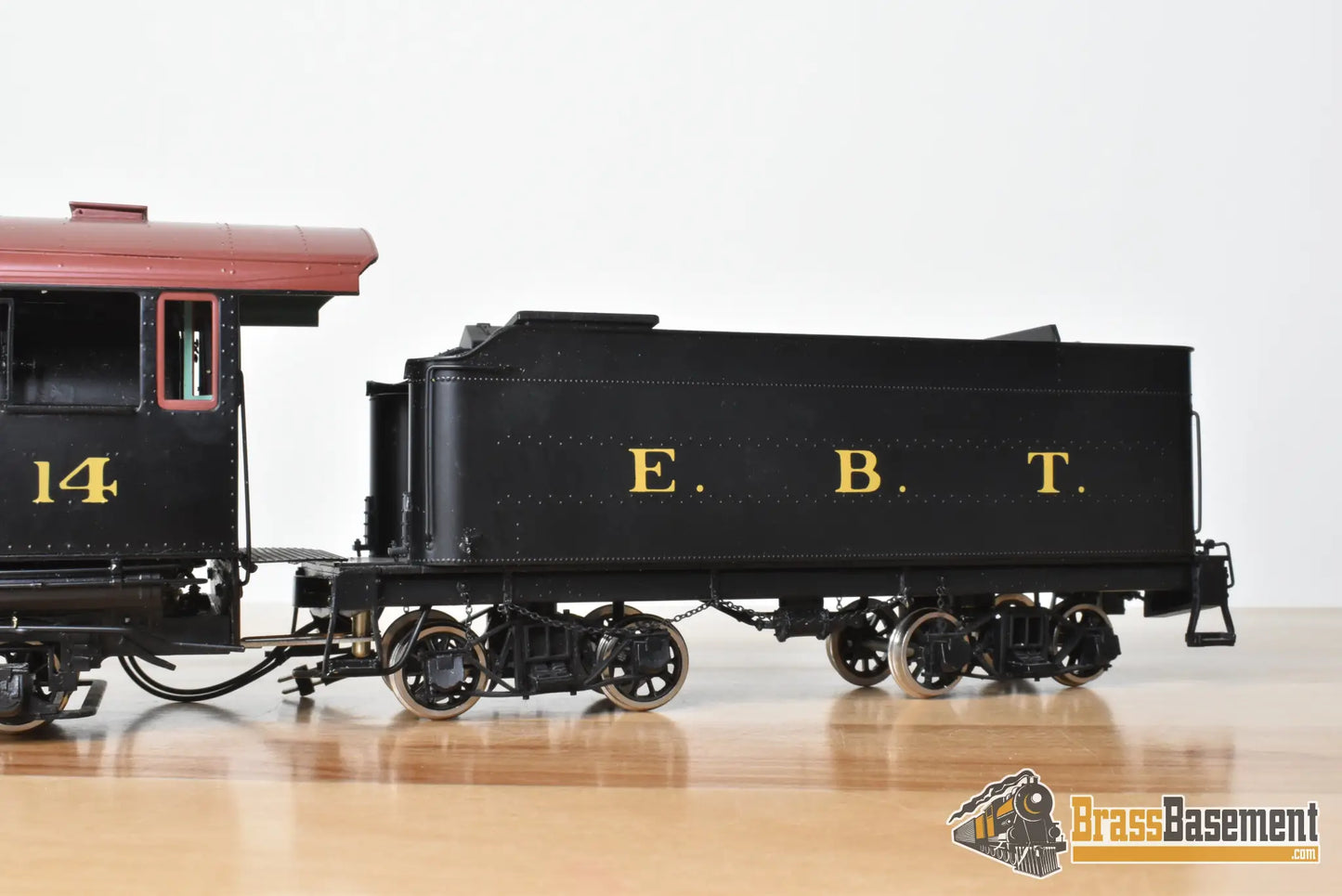 On3 Brass - Hallmark East Broad Top EBT 2-8-2 #14 - Factory Painted Samhongsa - Steam