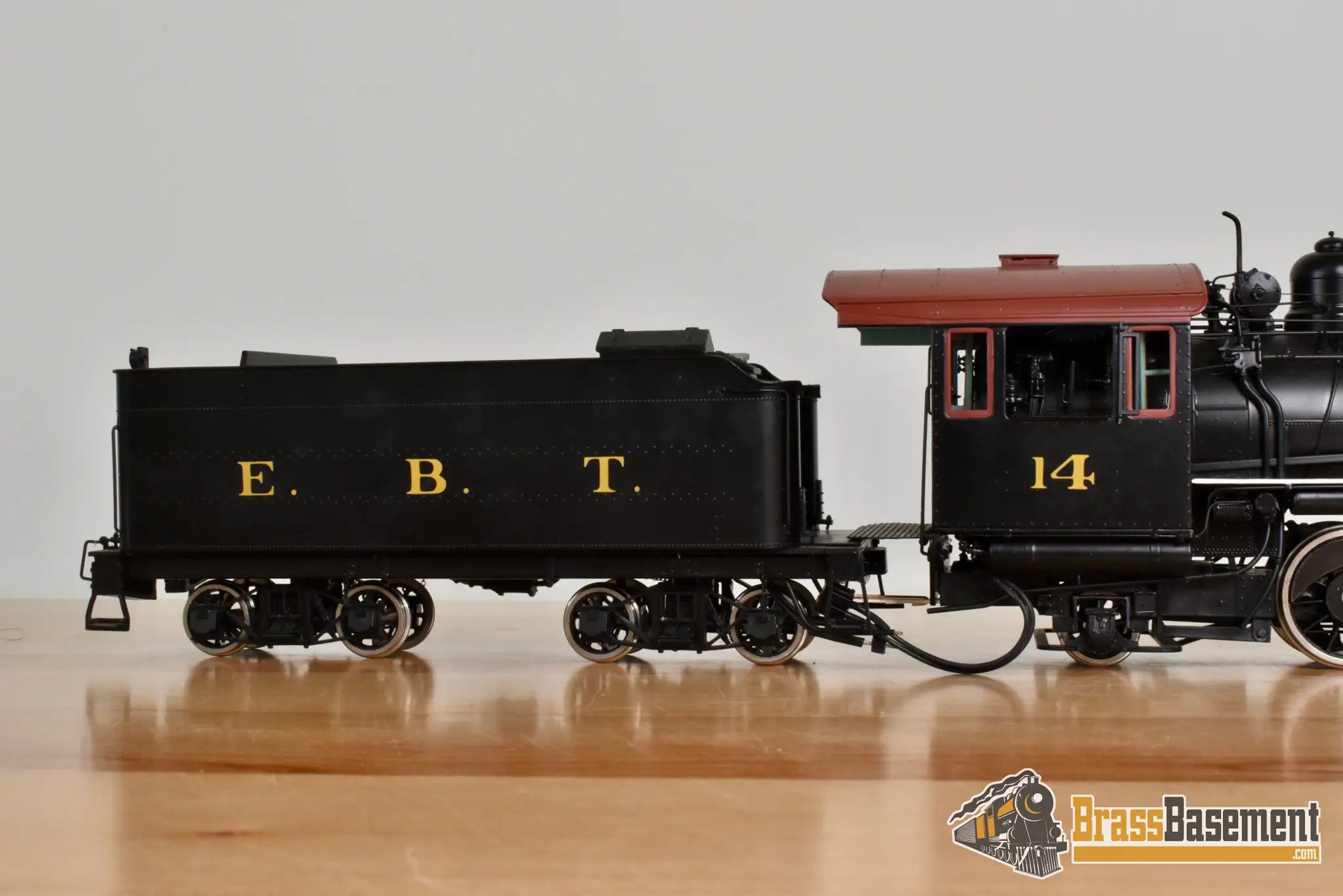 On3 Brass - Hallmark East Broad Top EBT 2-8-2 #14 - Factory Painted Samhongsa - Steam