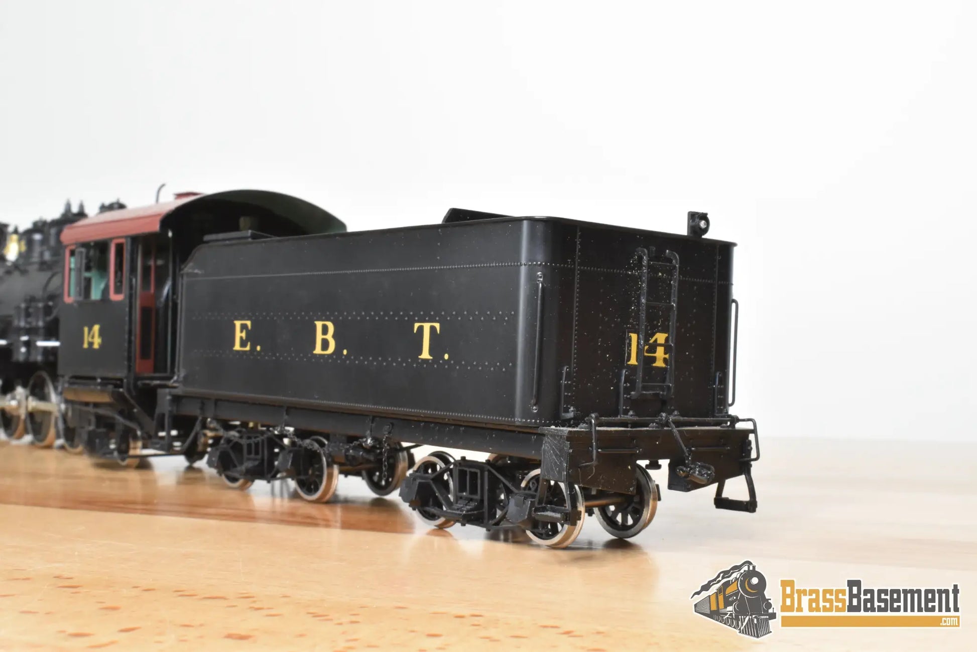 On3 Brass - Hallmark East Broad Top EBT 2-8-2 #14 - Factory Painted Samhongsa - Steam